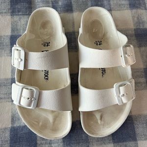 Birkenstocks rubber white size 34